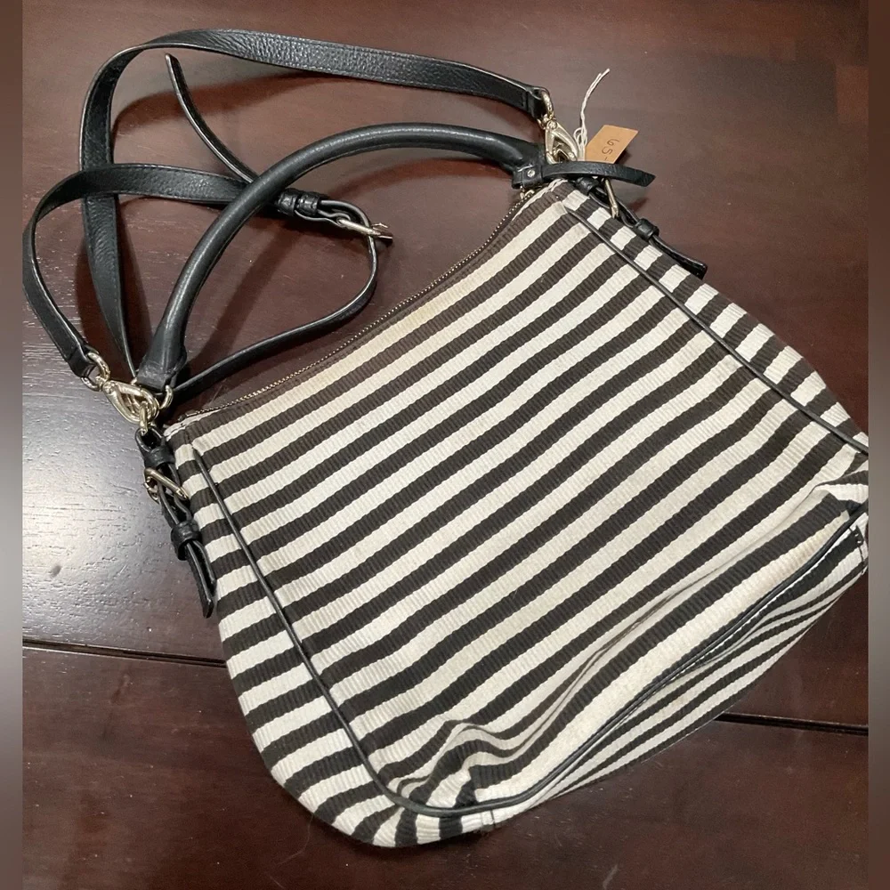 KATE‎ SPADE COBBLE HILL STRIPE SHOULDER BAG